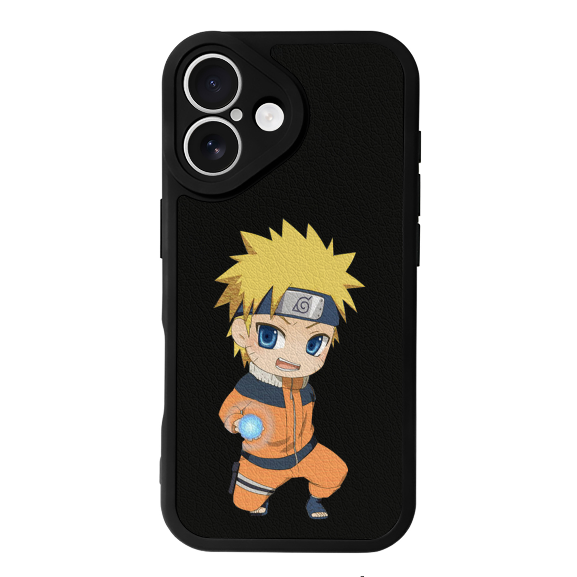 （画像用） NARUTO -ナルト- うずまき ナルト Uzumaki Naruto 【iPhone 16シリーズ対応】シリコンスマホケース（レザー調） 材質：シリコン